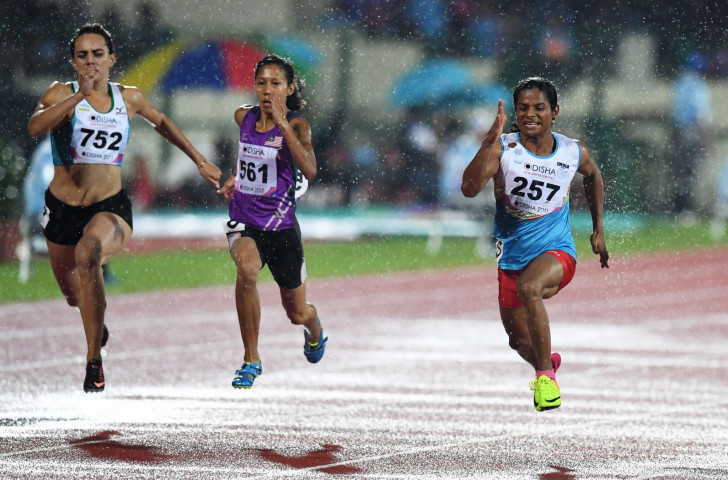 A successful appeal by India's sprinter Dutee Chand, right, saw the IAAF's hyperandrogenism regulations being temporarily suspended, leaving the status of them unclear ©Getty Images