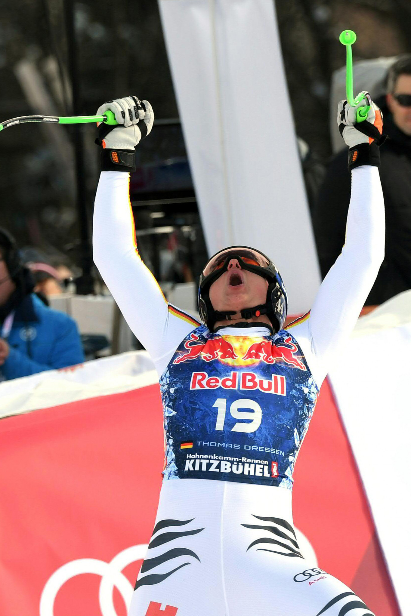 Germany's Thomas Dreßen claimed a shock downhill win in Kitzbühel ©Getty Images