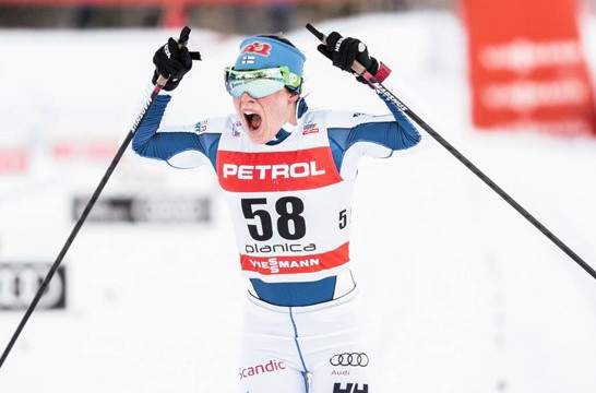 Finland's Krista Parmakoski got a long awaited win at the FIS Cross Country World Cup in Planica ©FIS