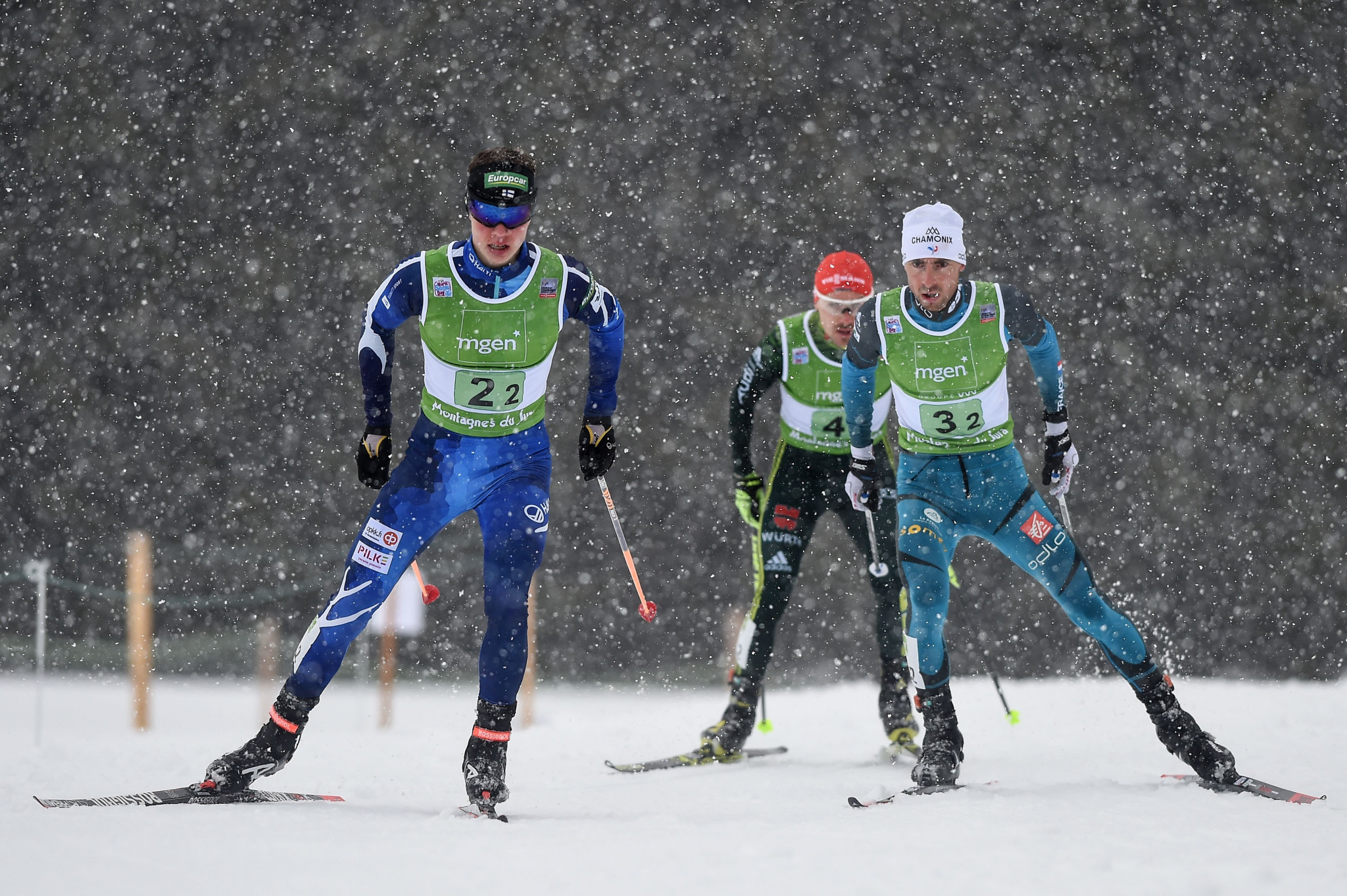 Weather conditions made the FIS Nordic Combined World Cup in eastern France hard going ©Getty Images