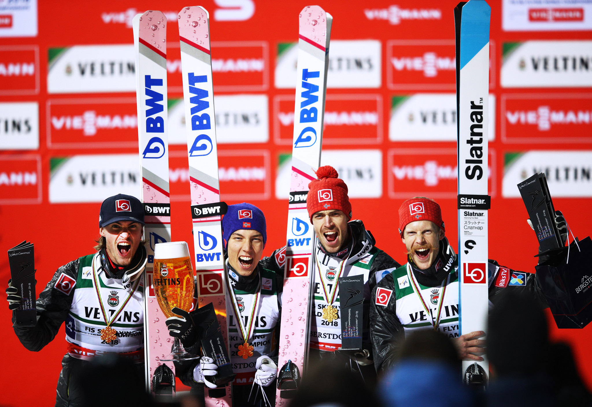Norway defended their team title at the FIS Ski Flying World Championships ©Getty Images
