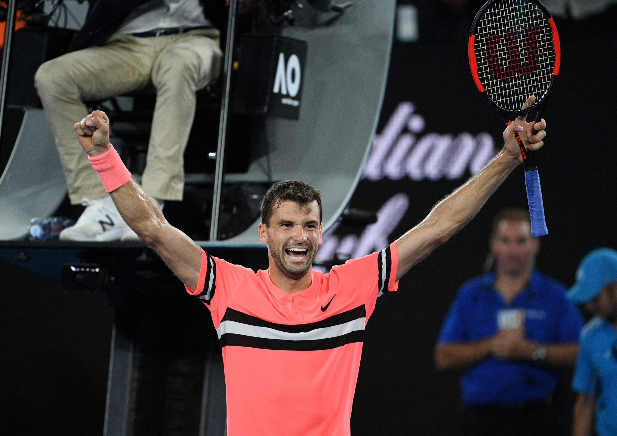 Grigor Dimitrov won three tie breaks during the match ©Getty Images