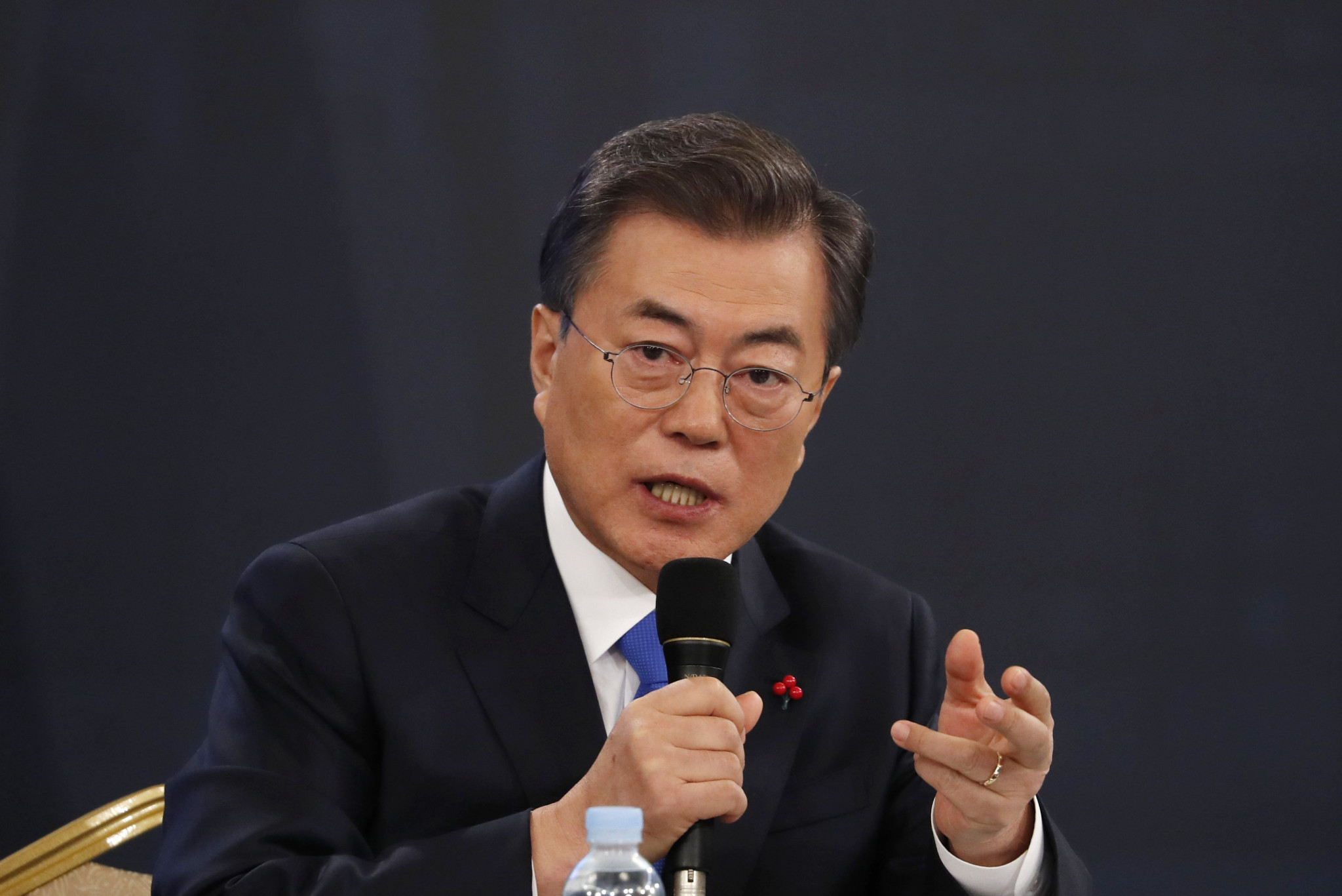 South Korean President Moon Jae-in has called upon the public to support North Korean involvement in the Games ©Getty Images