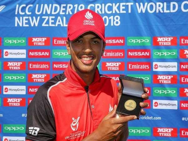 Akash Gill became the first-ever Canadian player to score a century at the ICC Under-19 Cricket World Cup ©ICC