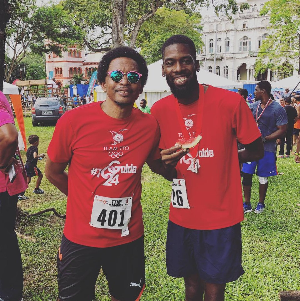 Trinidad and Tobago Olympic Committee members complete charity marathon walk