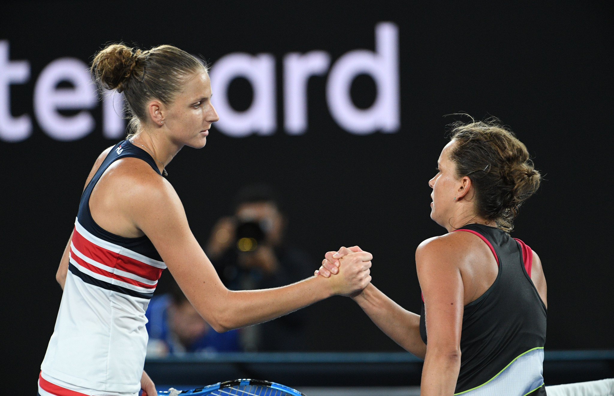 Karolina Pliskova beat her Czech compatriot Barbora Strycova in three sets ©Getty Images