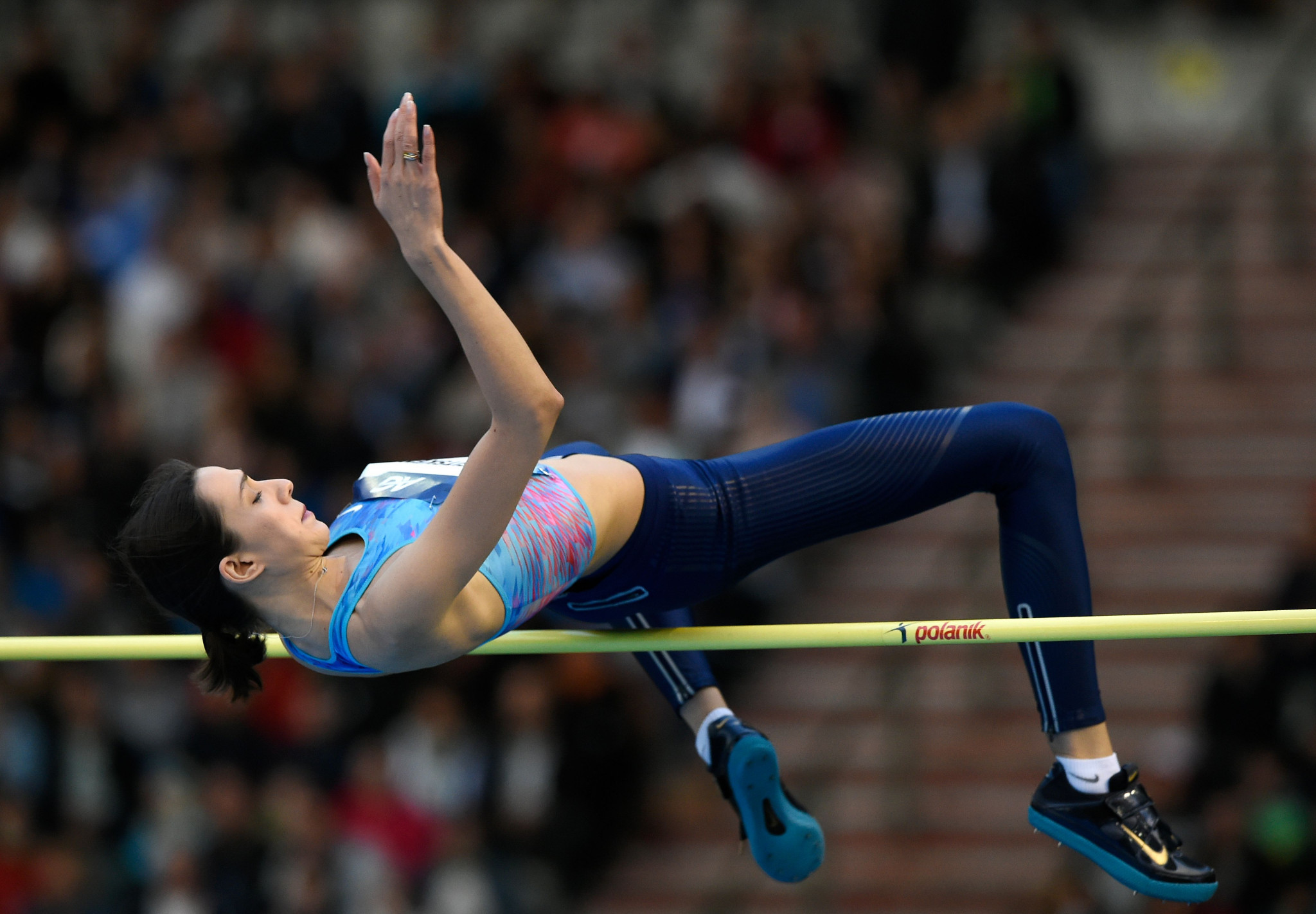 World champion high jumper Maria Lasitskene is one of 88 Russian athletes to submit a request to the IAAF ©Getty Images