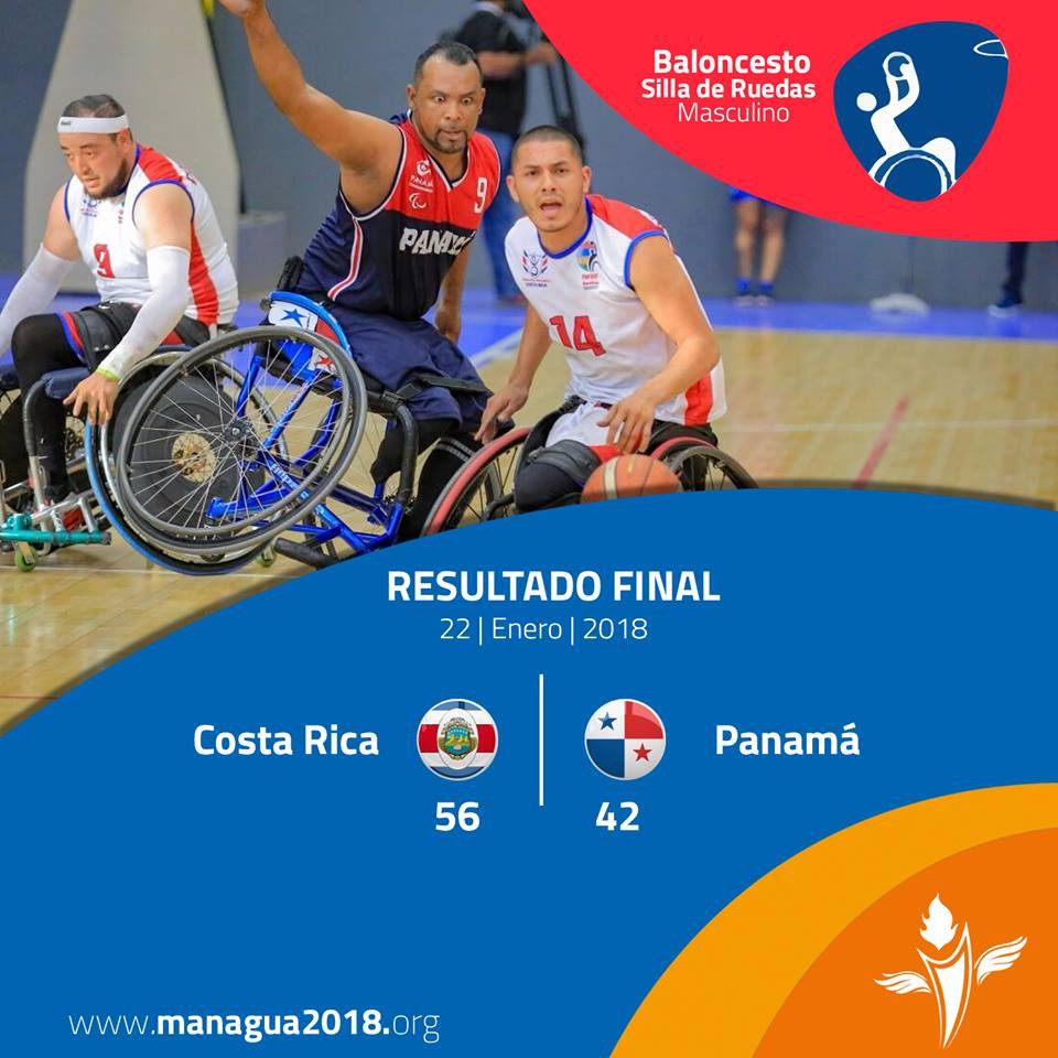 Men's wheelchair basketball action headlined the opening day of competition at the event ©Managua 2018