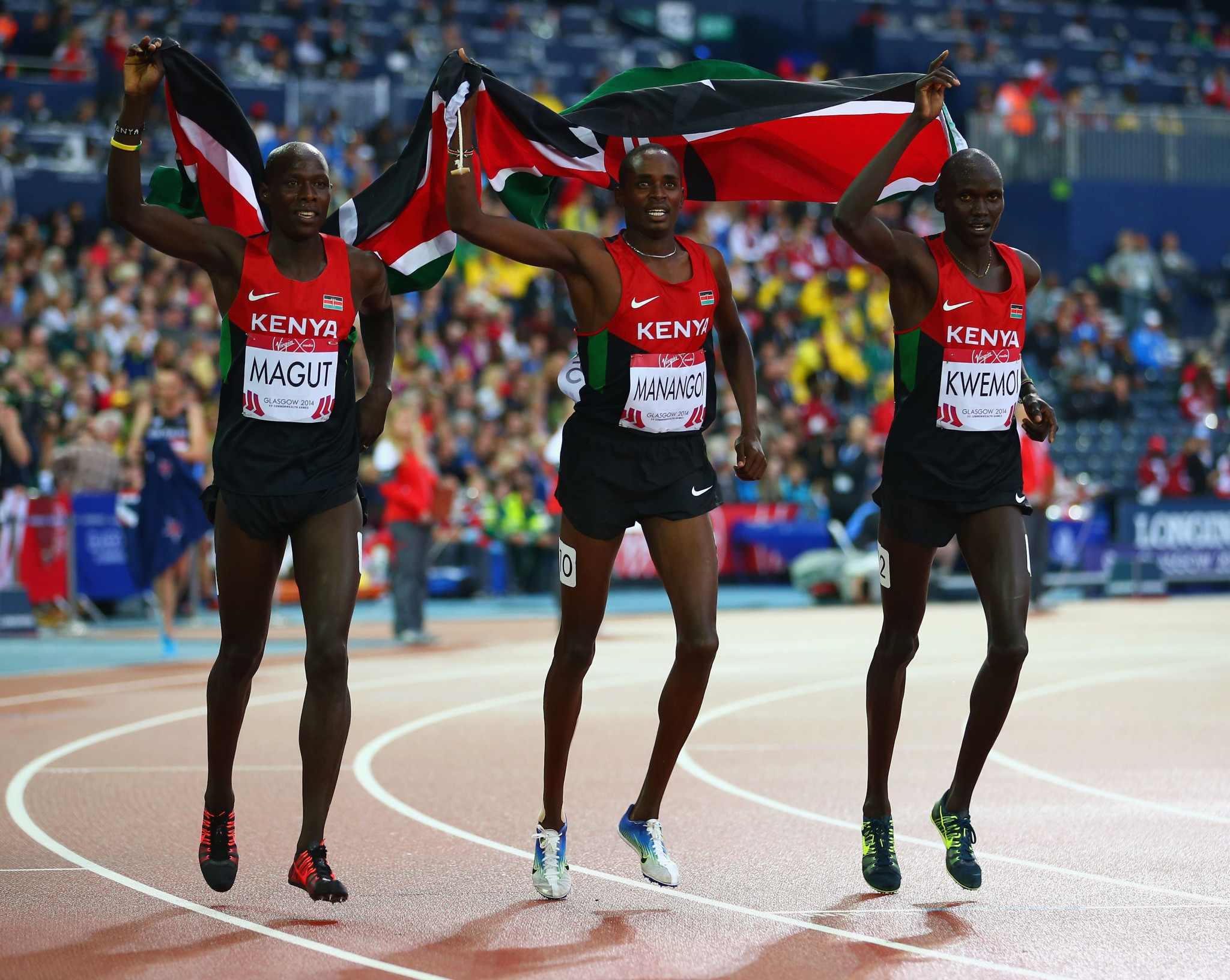 Kenyan athletes won 25 medals at the last Commonwealth Games in Glasgow ©Getty Images