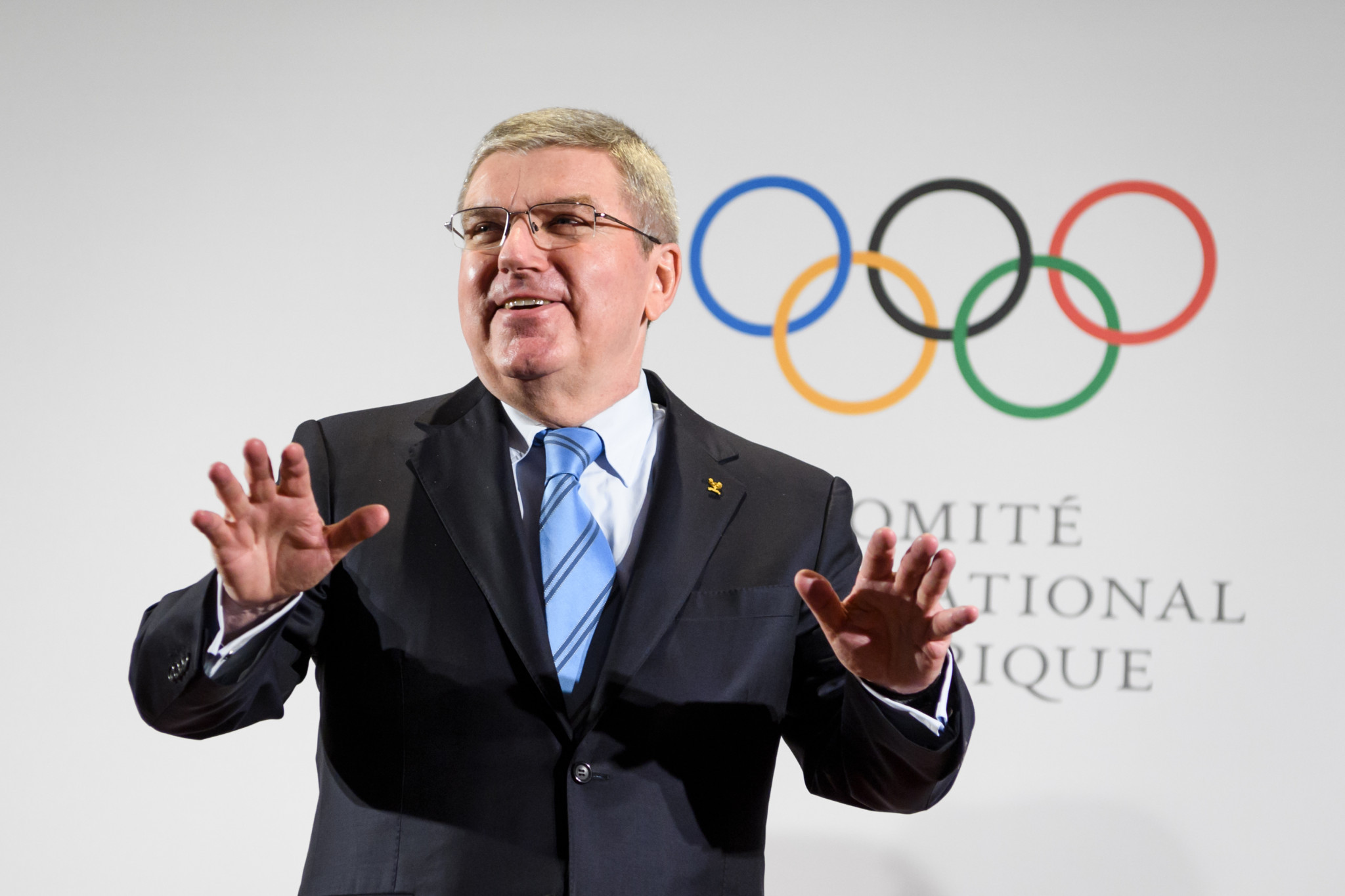 IOC President Thomas Bach addressed the meeting in Lausanne ©Getty Images