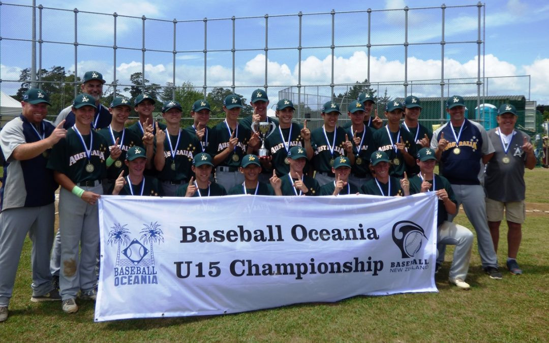 Australia's Oceania Championship win means they will be at the World Cup in Panama in August ©WBSC