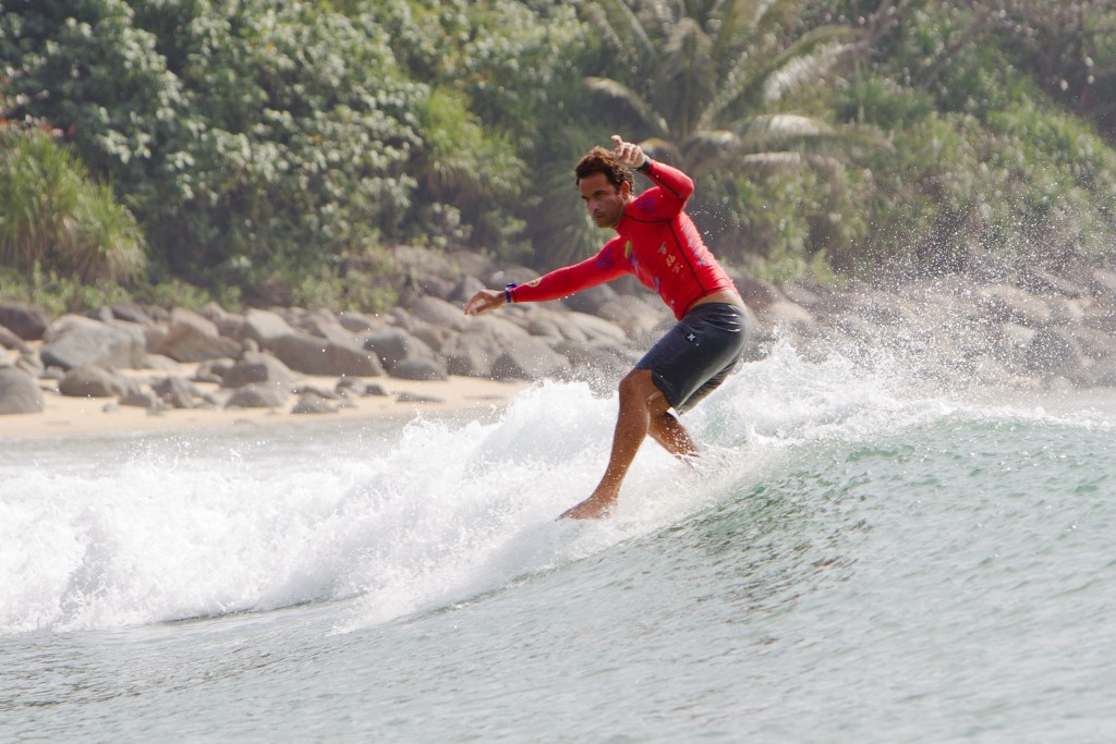 Hawaii's Kai Sallas recorded the best score of the day ©ISA