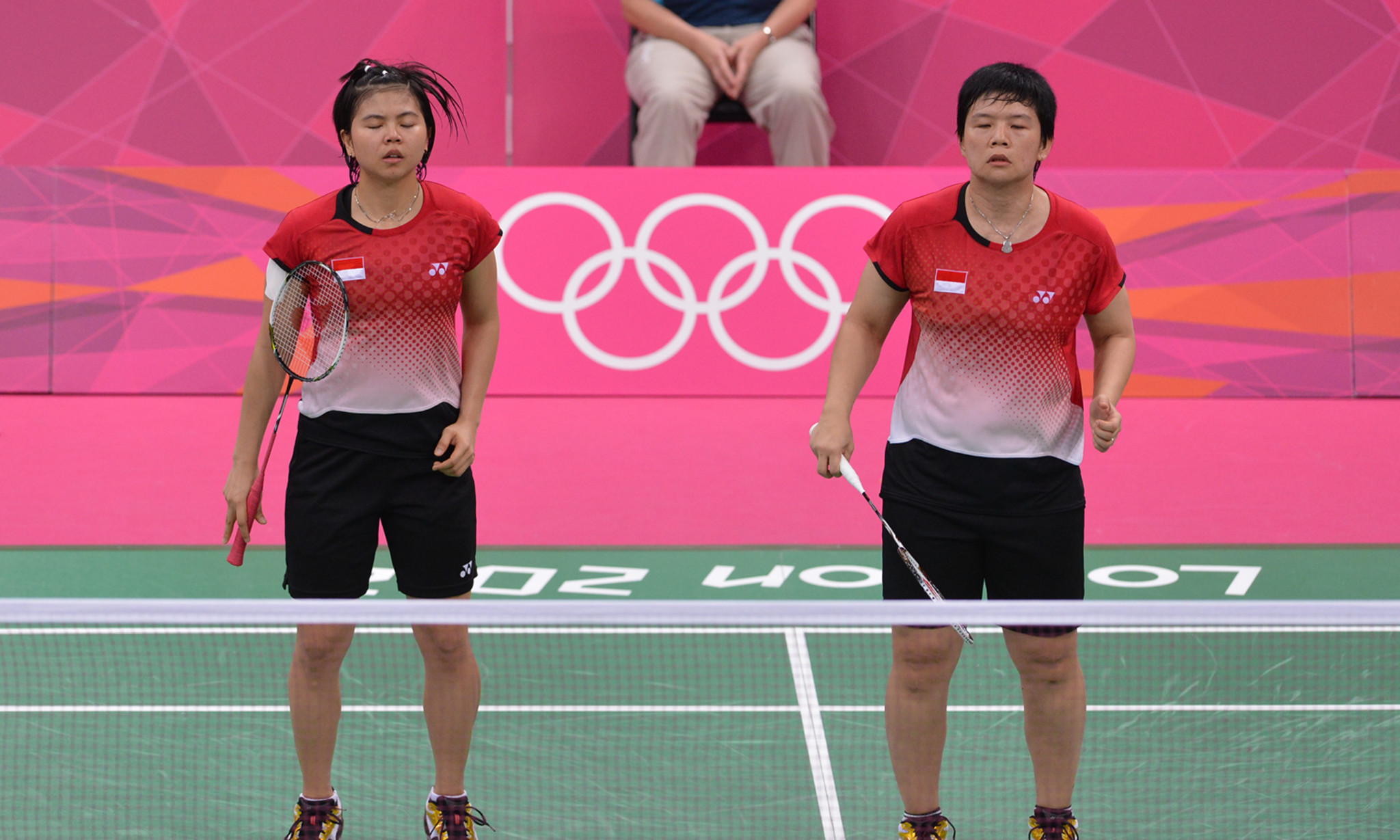 Greysia Polii, left, and Meiliana Jauhari, right, were involved in a disputed match at London 2012 ©Getty Images