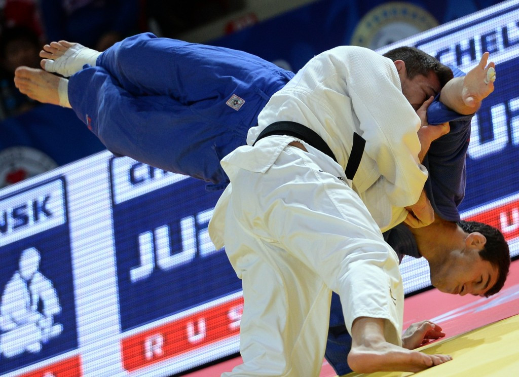 Brazil's Victor Penalber met the 2014 champion Avtandili Tchriskishvili of Georgia in a bronze medal bout ©Getty Images