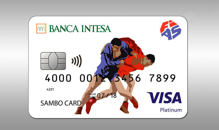 The International Sambo Federation and Intesa Bank released a new debit card last month  ©FIAS