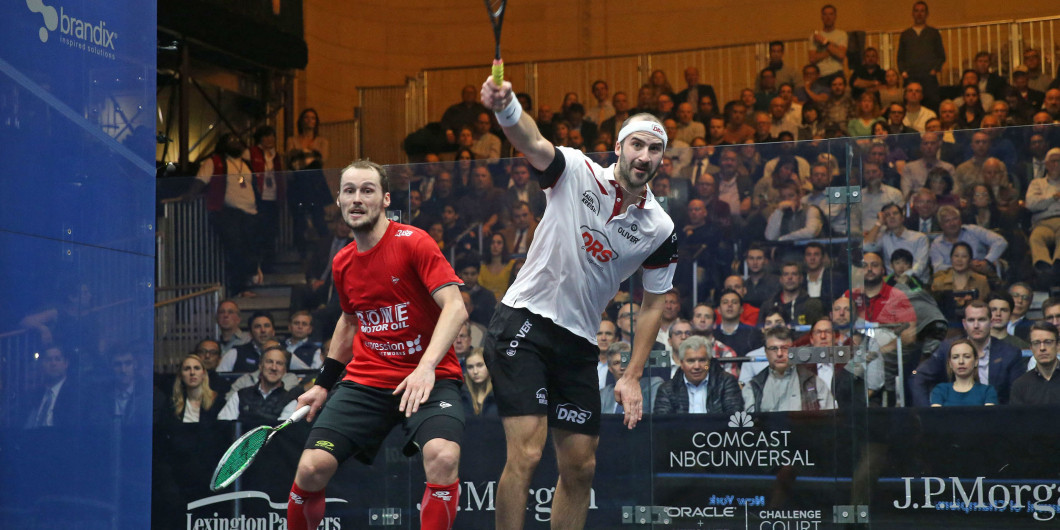 Rösner, right, will be Germany's first-ever PSA World Tour finalist ©PSA
