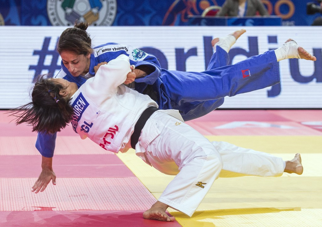 Yarden Gerbi would also lose her bronze medal bout to Mongolia's Munkhzaya Tsedevsuren ©Getty Images