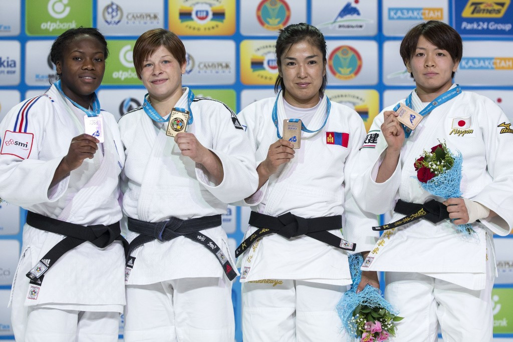 Tina Trsteniak achieved her aim of winning her country's first ever World Judo Championships title ©Getty Images