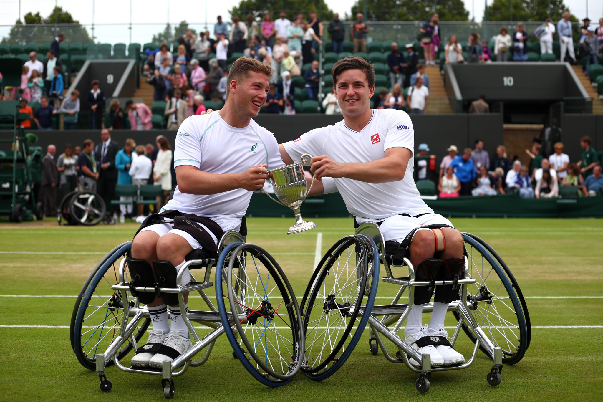 Alfie Hewett, left, and Gordon Reid, right, won the Wimbledon title last summer ©Getty Images