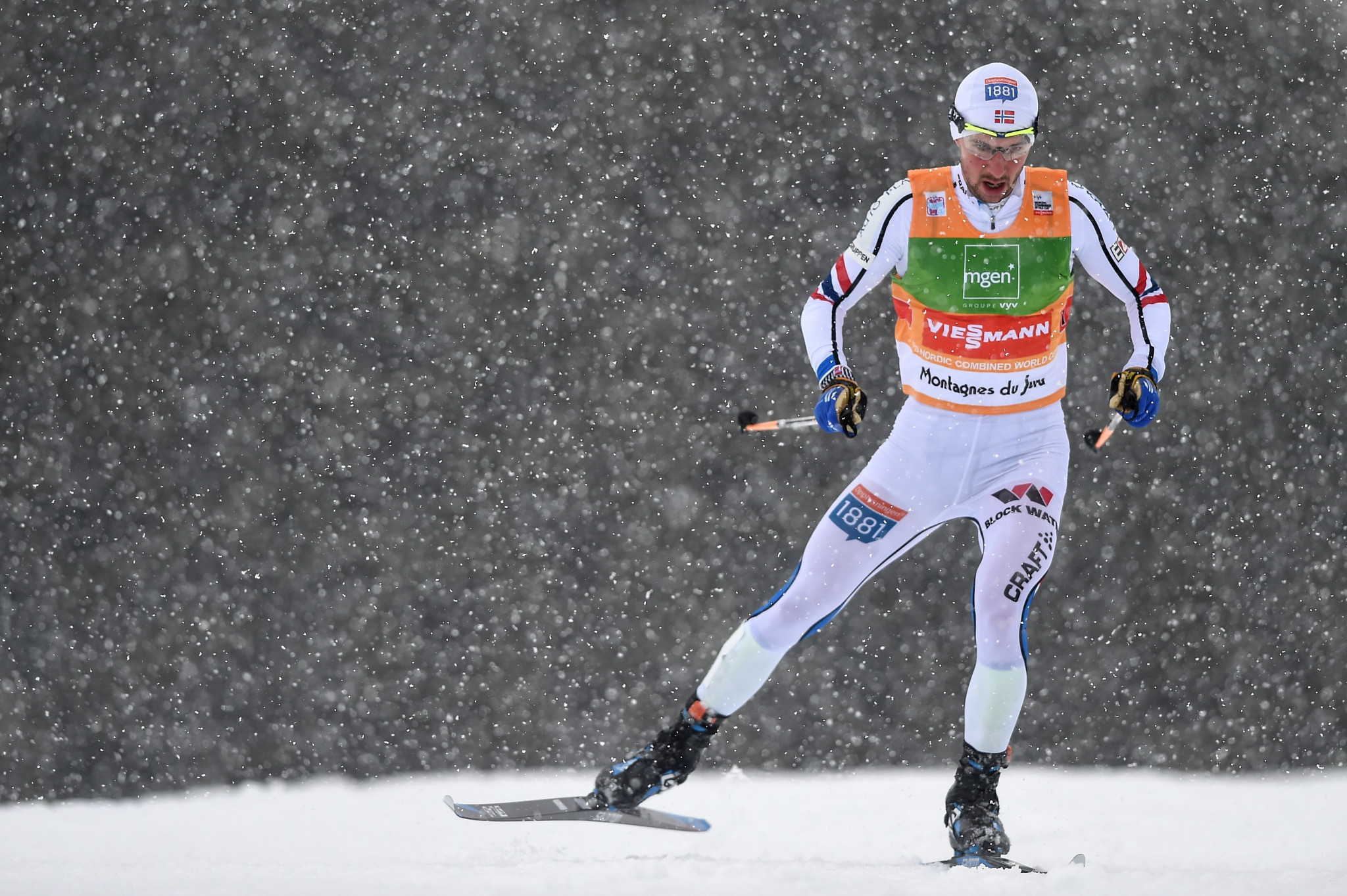Jan Schmid is the Nordic Combined World Cup leader ©Getty Images