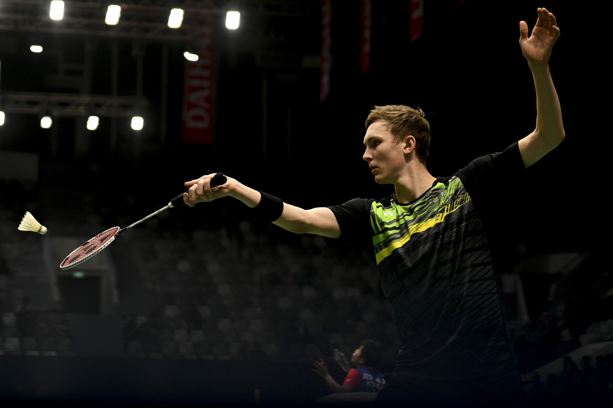 Viktor Axelsen had to withdraw injured in Indonesia's capital ©Getty Images