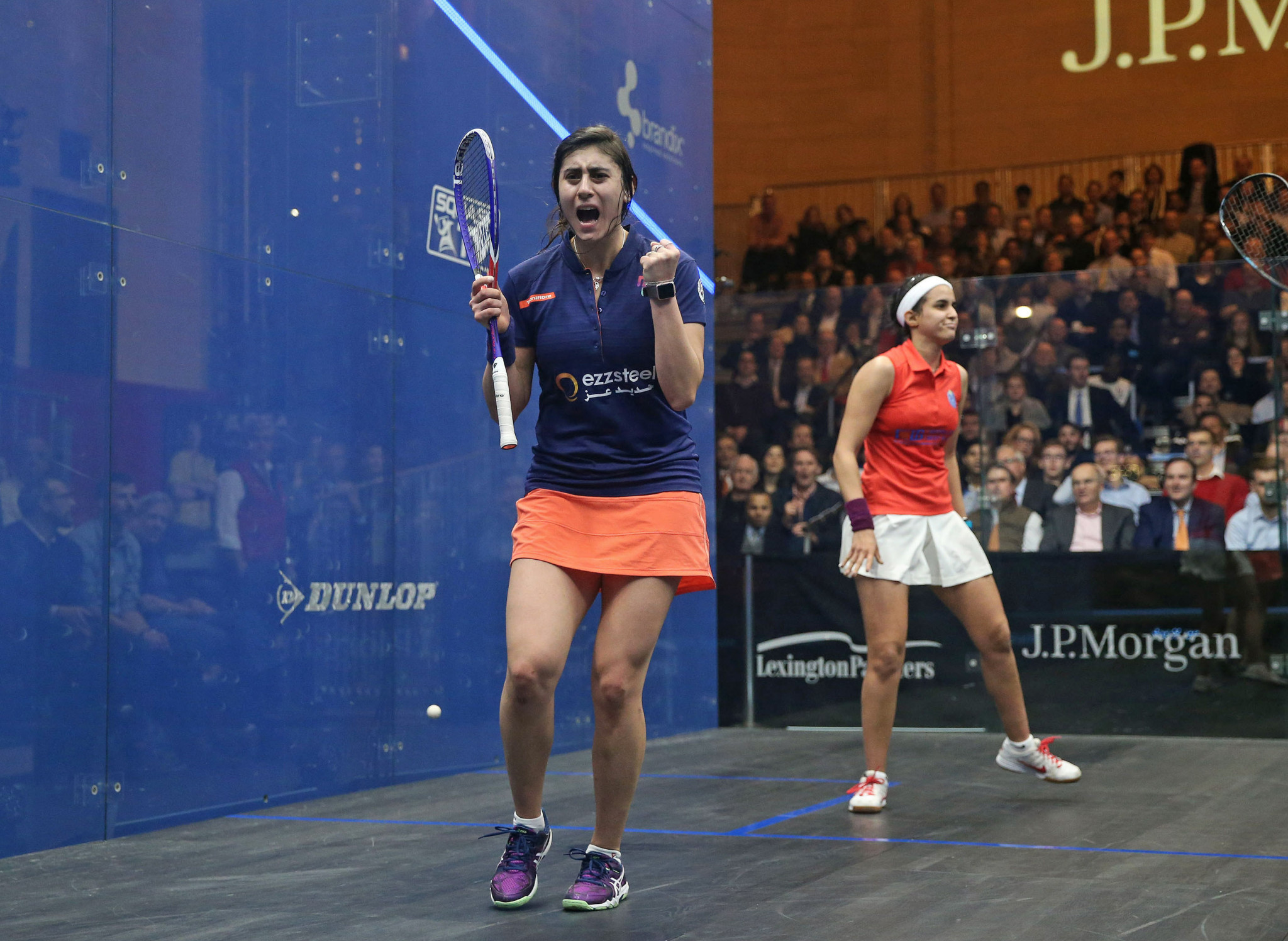 Nour El Sherbini lived up to the favourite tag in the women's singles competition ©PSA