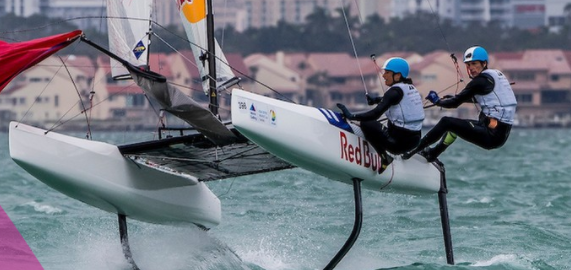 The reigning Olympic champions are trailing in the Nacra 17 class ©World Sailing