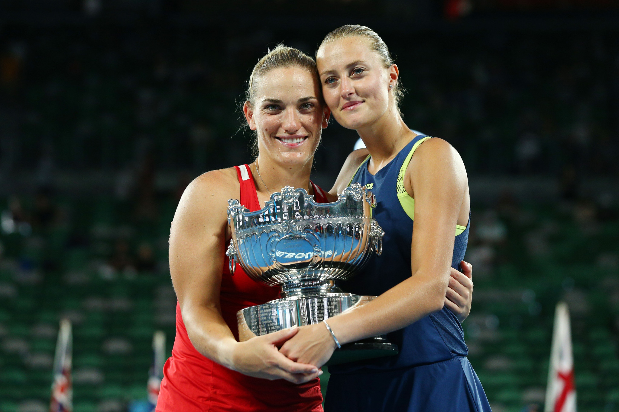  Kristina Mladenovic and Timea Babos won the women's doubles title ©Getty Images