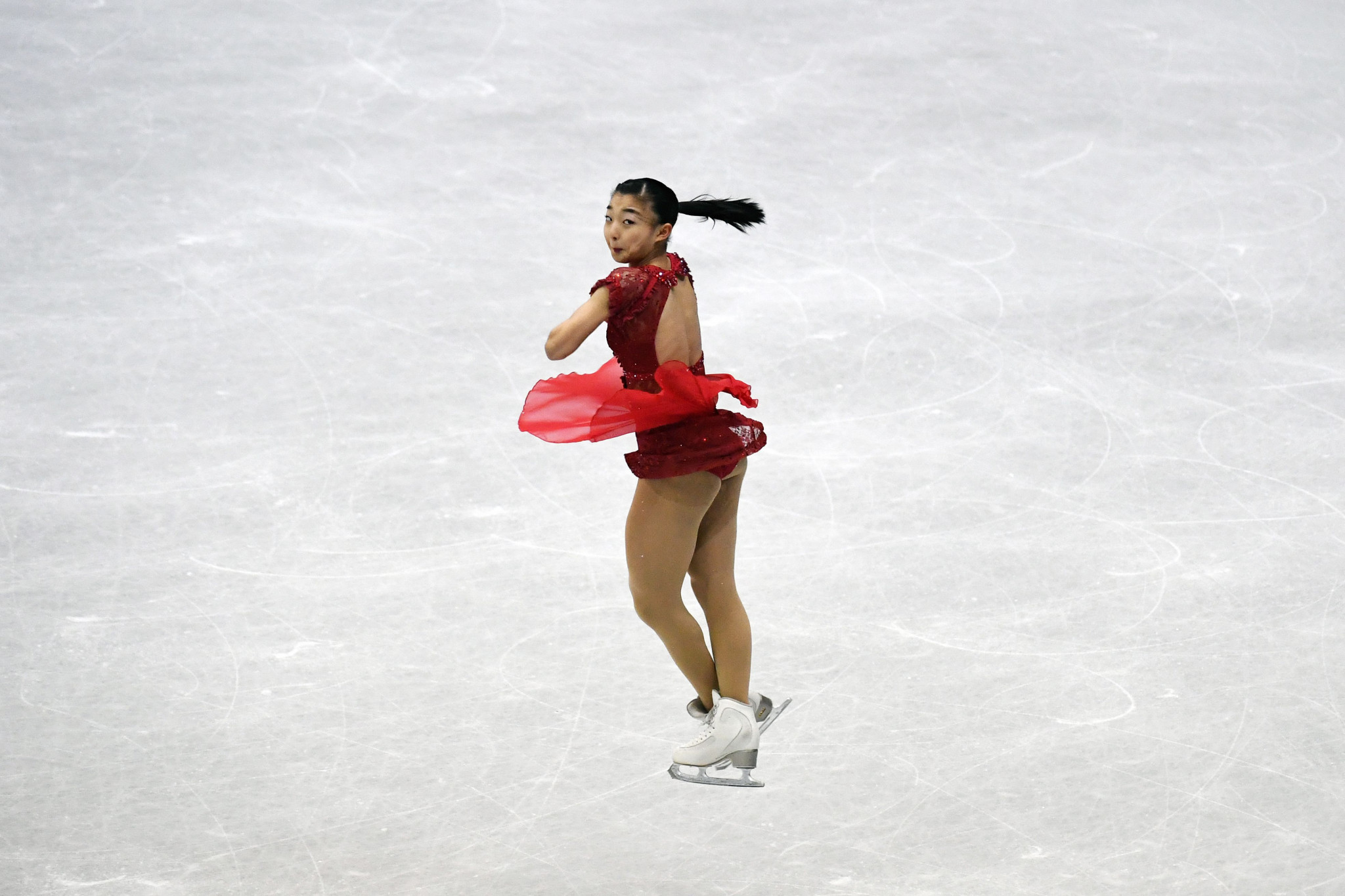 Kaori Sakamoto won the women's event at the head of a Japanese 1-2-3 ©Getty Images 