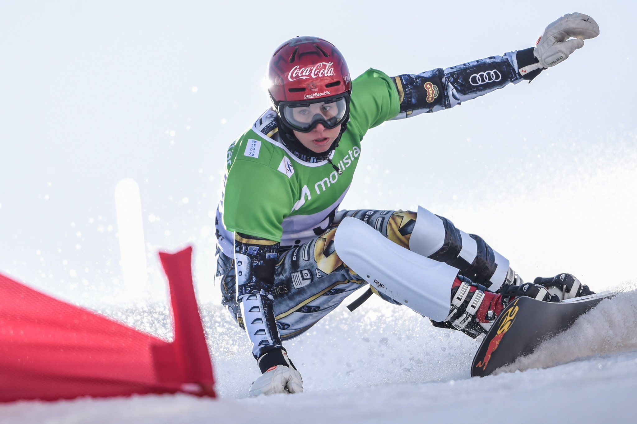 Ester Ledecká continued her domination of the parallel snowboard season ©Getty Images 