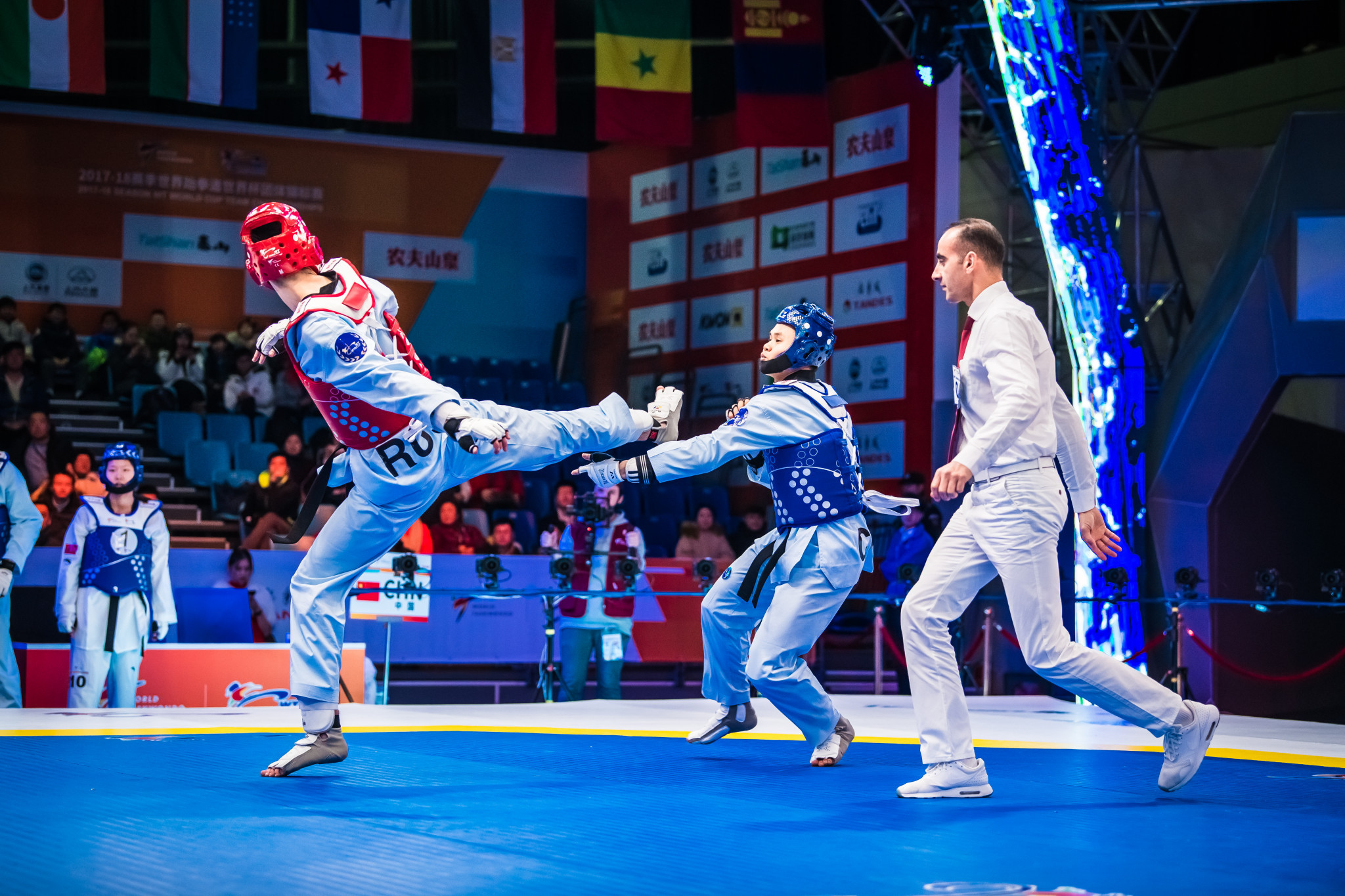 Russia battled valiantly before being beaten by China ©World Taekwondo