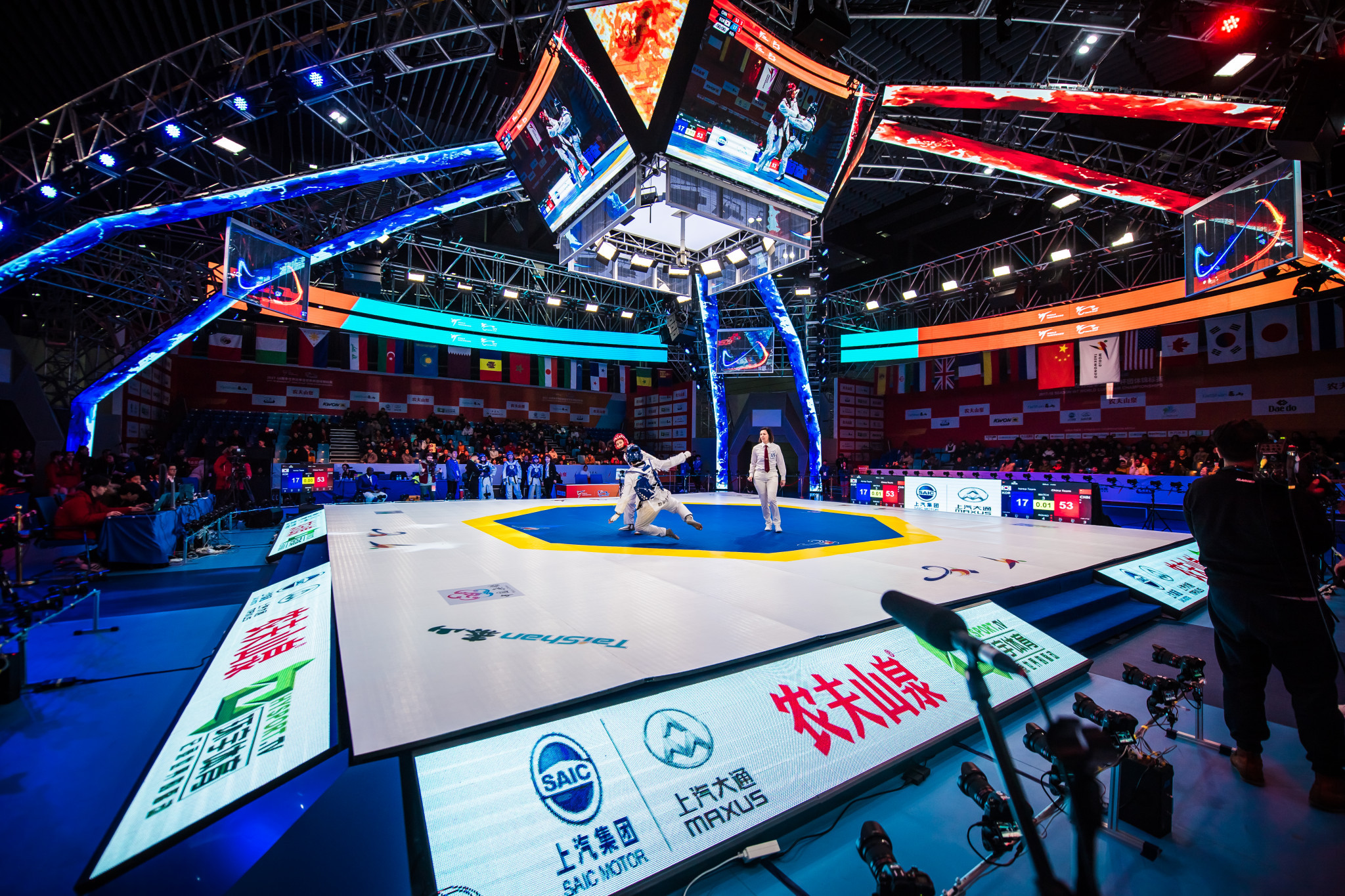 China enjoyed a comfortable win over South Korea in the women's final ©World Taekwondo