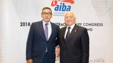 Gafur Rakhimov and Franco Falcinelli were once considered allies but their relationship has now soured ©AIBA