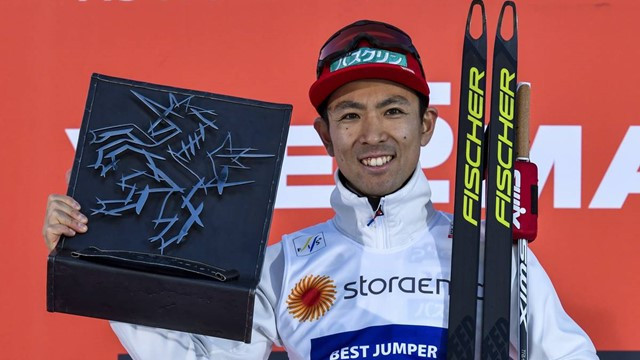 Watabe two-thirds of the way to clean sweep of Seefeld Triple  in FIS Nordic Combined World Cup