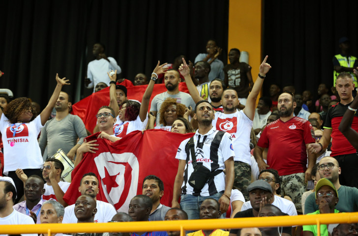Tunisia's supporters feel the glee as their side defeat defending champions Egypt to win a 10th African Men's Handball title after coming from behind in Gabon ©Getty Images