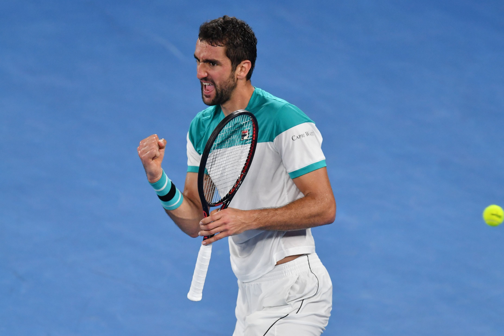 Marin Cilic, the sixth seed, fought back to level in the second ©Getty Images