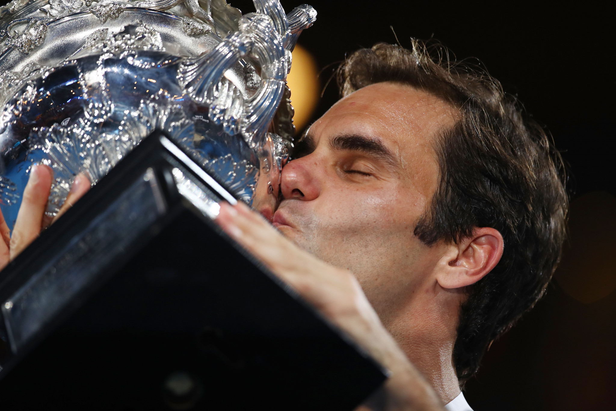 The 36-year-old lifted the Australian Open trophy for the sixth time ©Getty Images