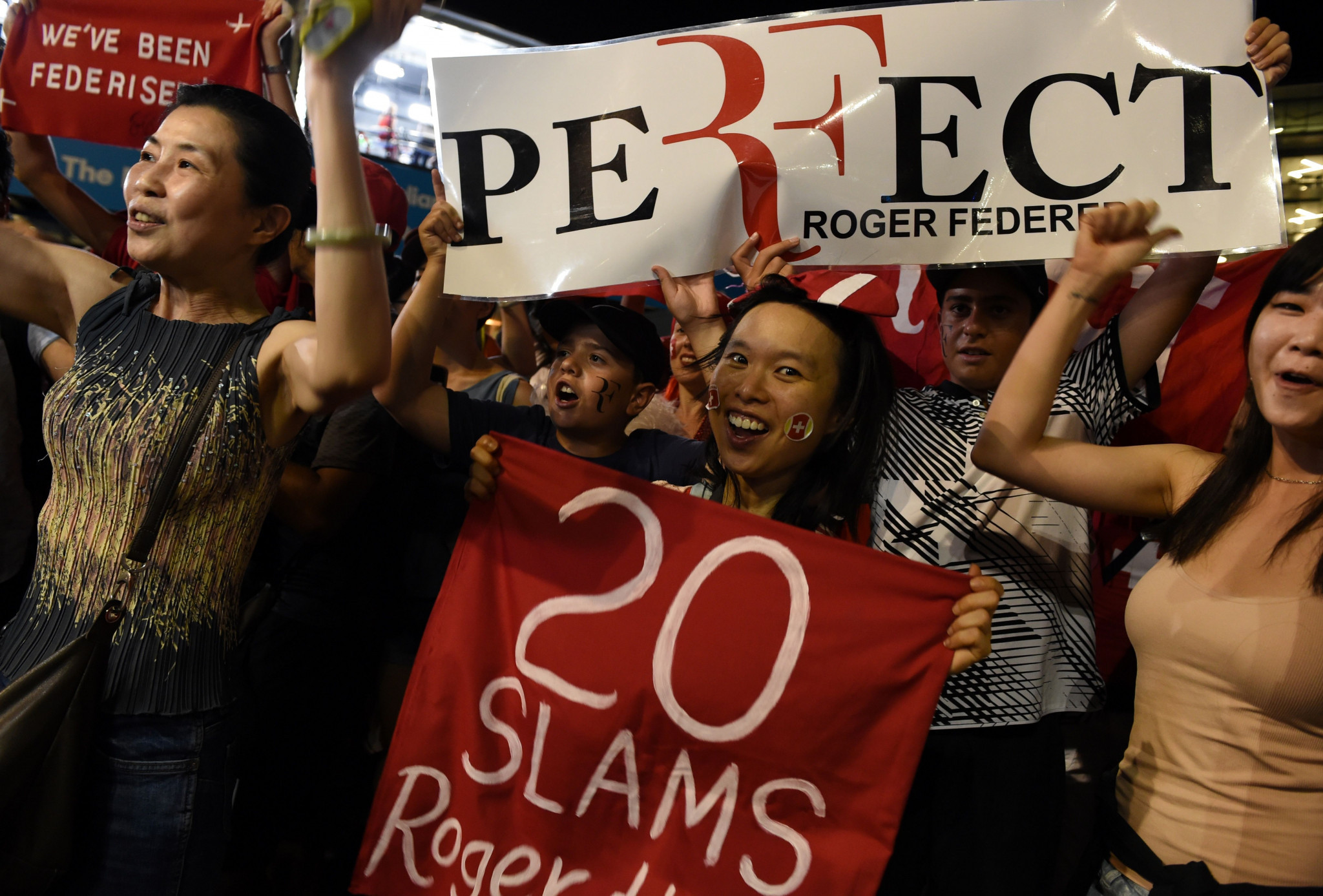 Fans were delighted to see Roger Federer claim his 20th Grand Slam ©Getty Images