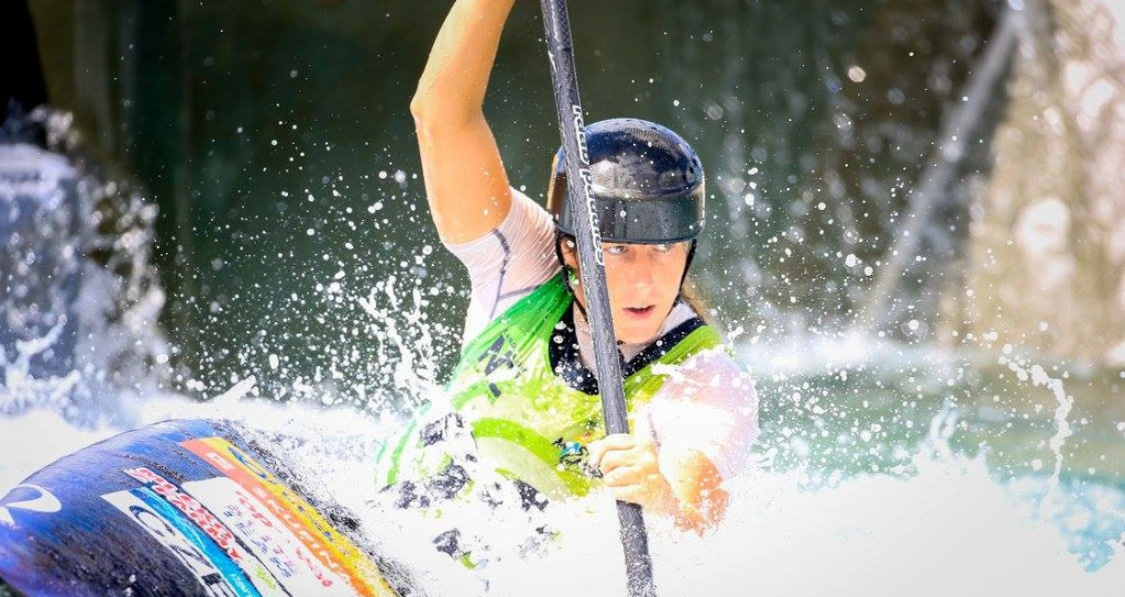 Kateřina Kudějová won the women's K1 event at the Oceania Canoe Slalom Championships as her rivals made costly mistakes ©Canoe Slalom New Zealand