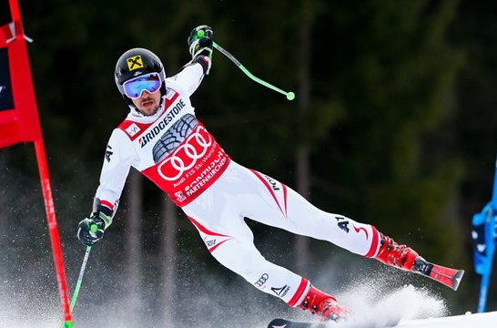 Marcel Hirscher's 55th FIS Alpine Ski World Cup win, achieved in the Garmisch-Partenkirchen giant slalom, means the Austrian is now second on the all-time list behind Sweden's Ingemar Stenmark ©FIS