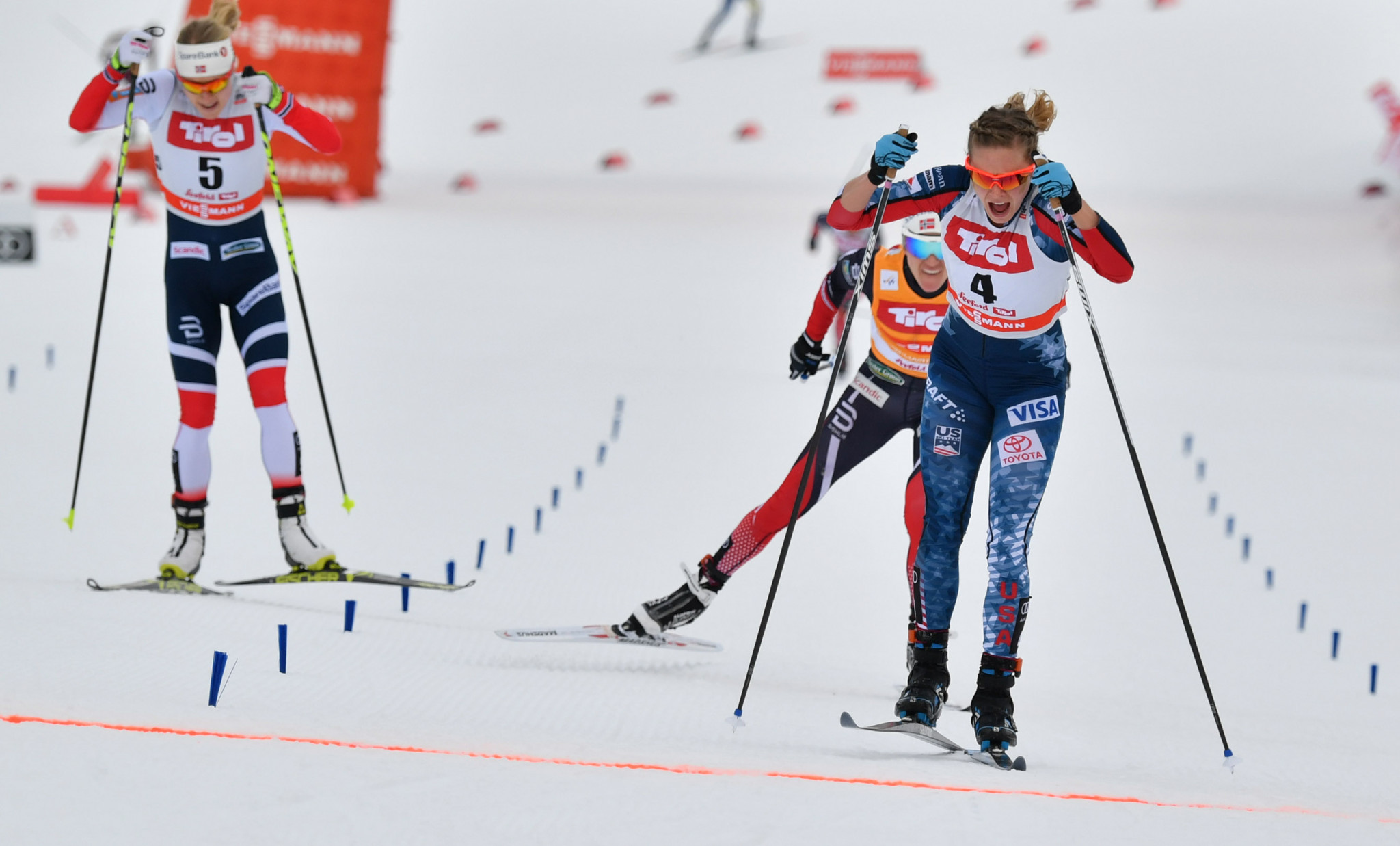 Diggins and Cologna win final FIS Cross-Country World Cup races before Pyeongchang 2018