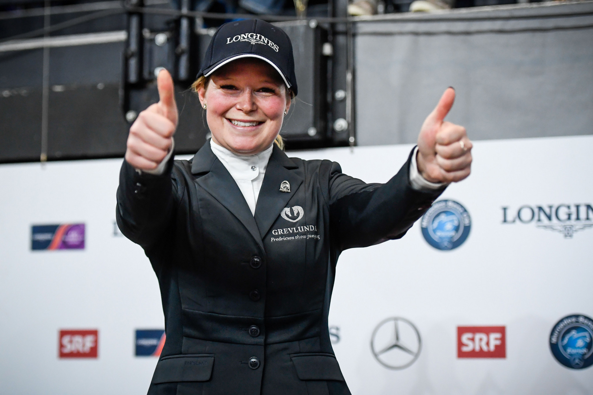 Swedish newcomer Stephanie Holmén earned an impressive win in Zurich ©FEI