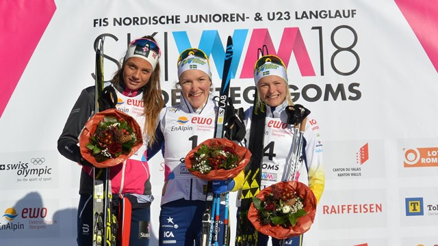 Sweden's Moa Lundgren came out on top in the women's event ©FIS