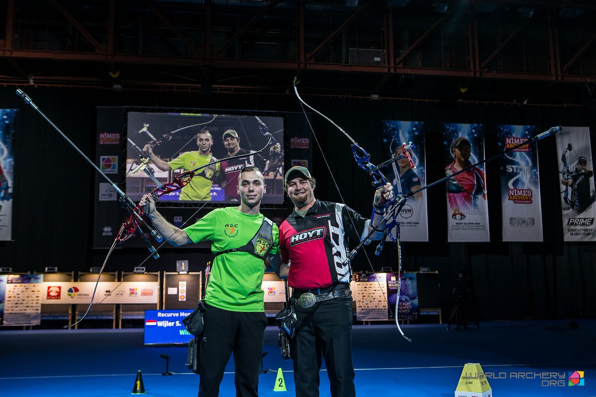 Steve Wijler, left, and Brady Ellison, right, are two of the nominees for the upcoming awards ©World Archery