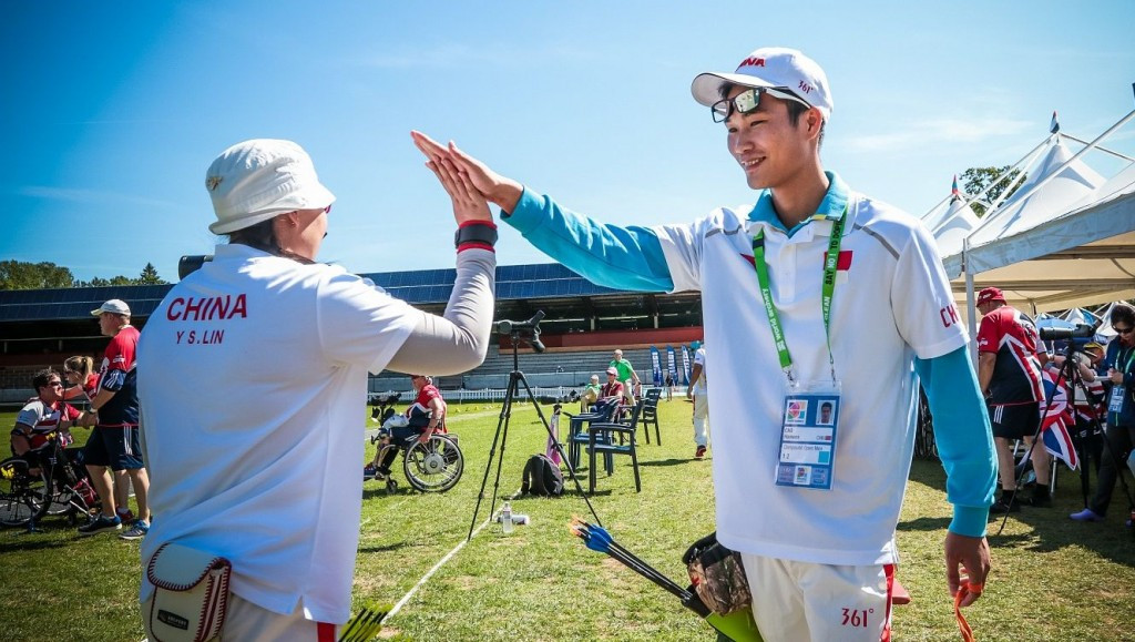 Chinese mixed compound pair break world record to secure berth at World Para-Archery Championships