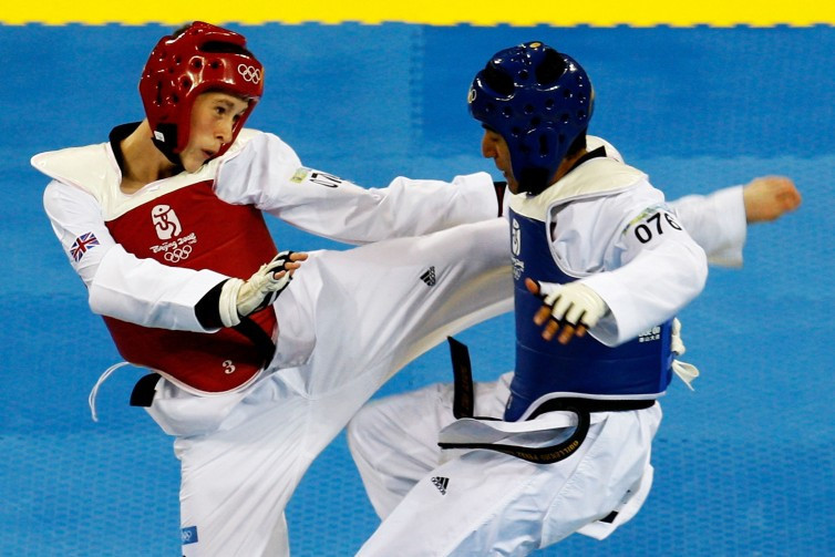 Beijing 2008 Olympian Michael Harvey, left, has joined the GB Taekwondo set-up ©Getty Images