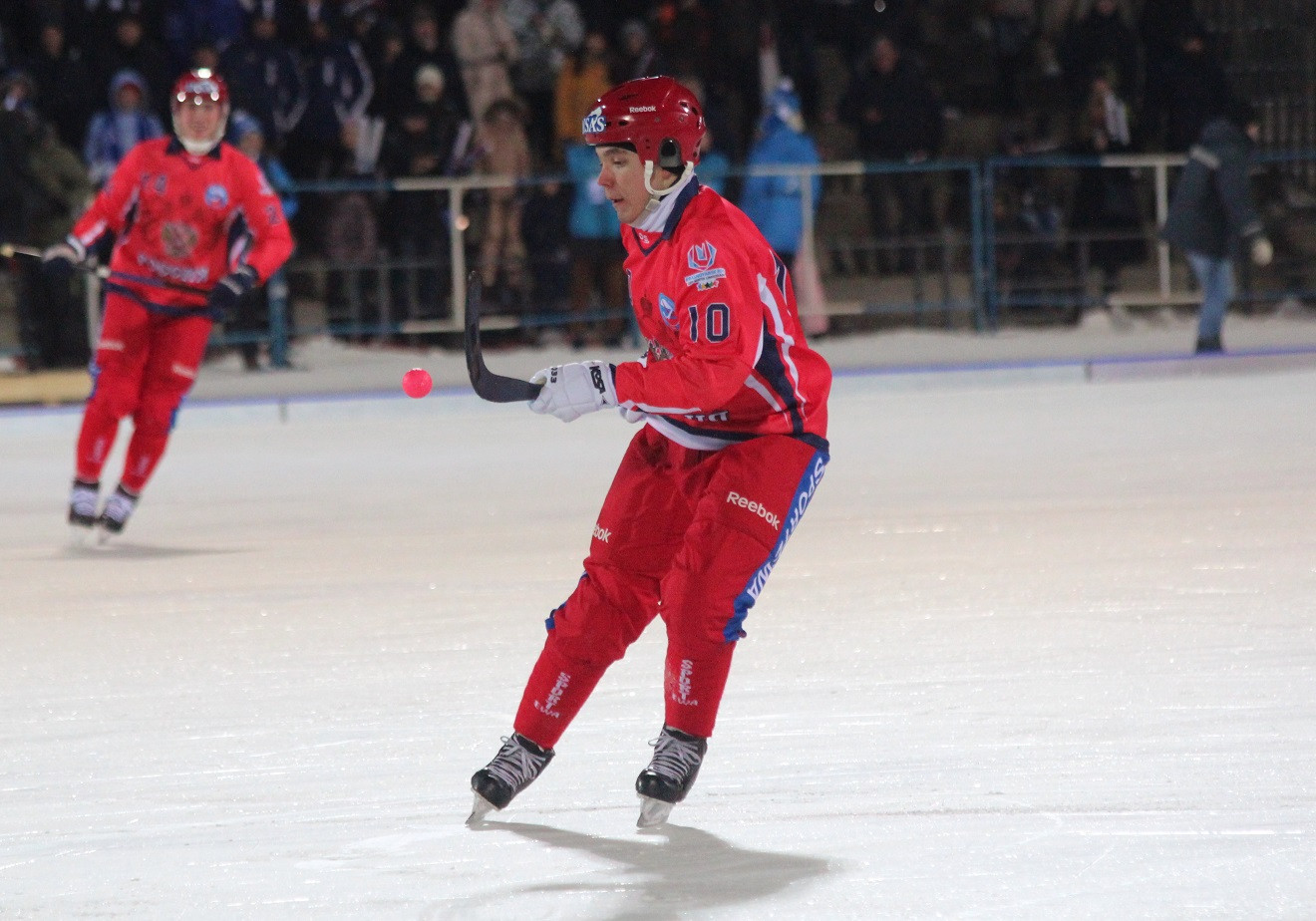Almaz Mirgazov scored the winning goal for Russia against Finland ©RusBandy