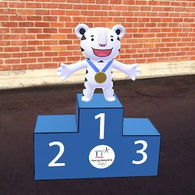 Olympic-themed filters and stickers, including of the Pyeongchang 2018 mascots, will be available to download on Snapchat ©Snapchat