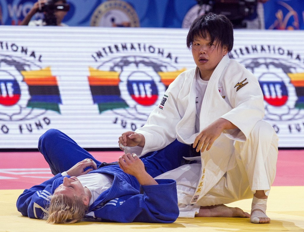 Mami Umeki became the first Japanese women to win the under 78 kilogram world title ©Getty Images