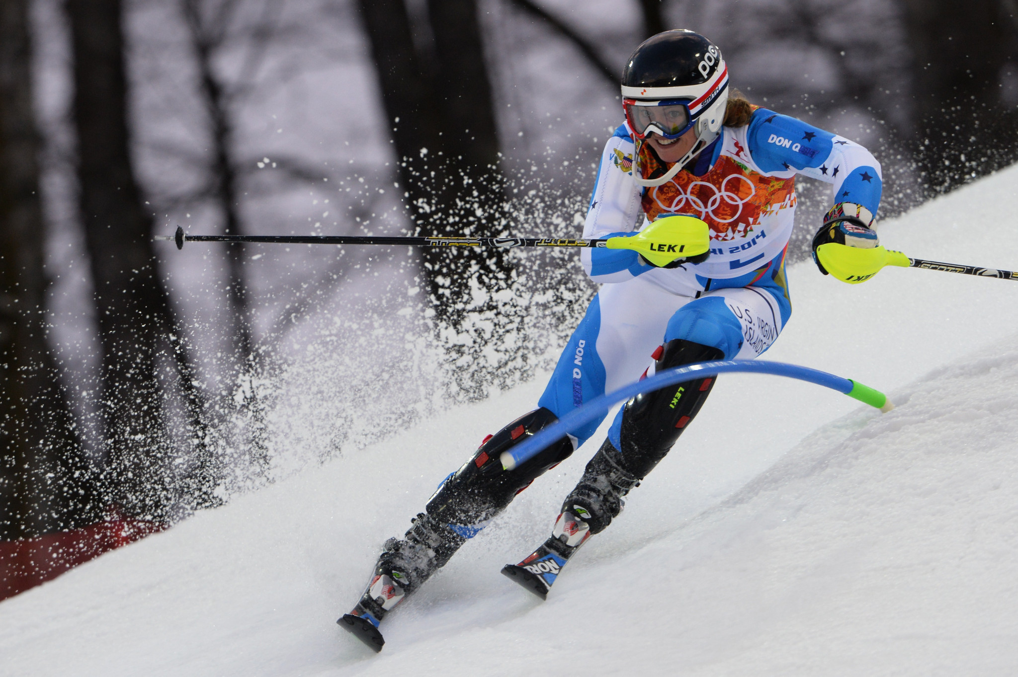 Alpine skier Jasmine Campbell was the only athlete from the US Virgin Islands to compete at Sochi 2014 ©Getty Images